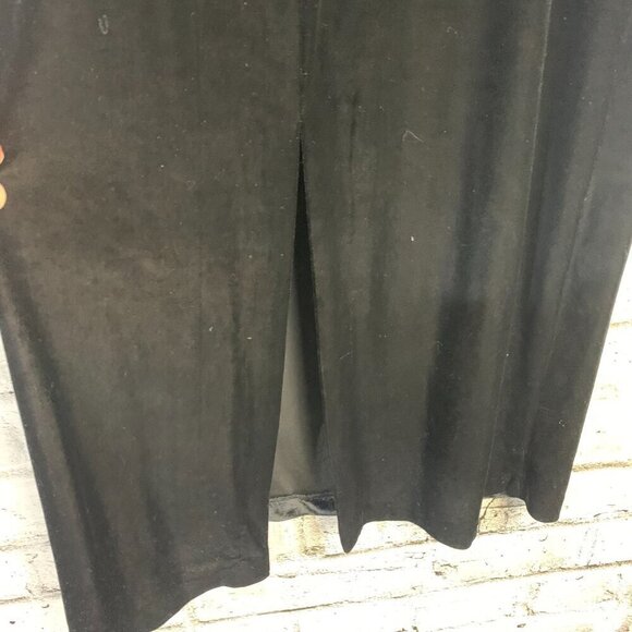 Vintage 90s Cleo Black Velvet Beaded Sleeveless Maxi Dress - Picture 8 of 15